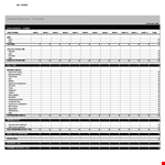 Monthly Sales Income Statement Template for Total Operating Income example document template