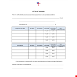 Membership Transfer Letter Format example document template