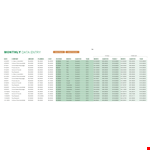 Monthly Sales Tracking Template Excel example document template