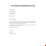 Surprised response to resignation letter example document template
