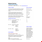 Download Software Engineer Resume Format example document template