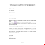Termination letter example document template