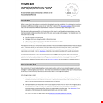 Effective Goal Setting Template for Health and Community Implementation example document template