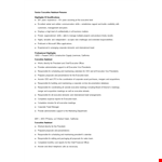 Senior Executive Assistant Resume example document template