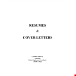 Education Chronological Resume Format example document template