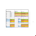 Shrimp and Taters Meal Plan Template example document template