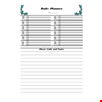 Printable Daily Planner Template - Design Your Perfect Day | Hoover example document template