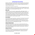 Simple Income Statement Format example document template 