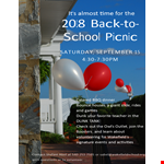 Create a Buzz with our Picnic Flyer Template - Easy to Customize example document template 