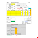 Invoice Supermarket F&B example document template