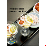 Cocktail Recipe Card Template - Create Delicious Cocktails with Sauce, Lemon, Tomato, and Mayonnaise example document template