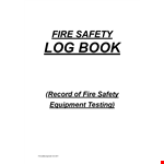 Log Sheet Template | Efficient Tracking System for Personnel and Alarm Logs example document template