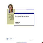 Get a Prenuptial Agreement Template to Protect Your Assets and Spouse example document template