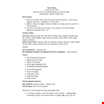 It Job Resume Format example document template