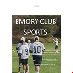 Emory Club Sports Newsletter Issue .compressed example document template 