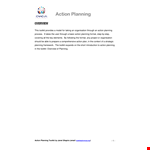 Project Management Action Plan Toolkit for Effective Planning and Action example document template