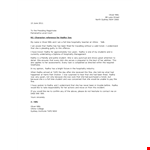 Character Witness Letter Example example document template