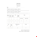 Transport Receipt Template - Complete and Under Control | Customizable & Easy to Use example document template
