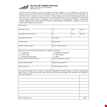 Create Professional Job Proposals with our Template example document template
