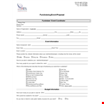 Event Proposal Template for Fundraising Events | Get Information and More example document template