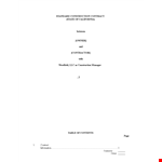 Standard Construction Contract Template example document template