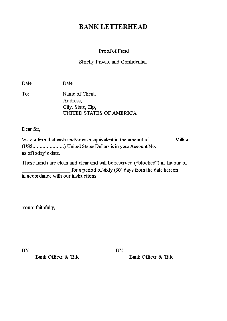 Proof Of Funds Letter Template For United States free-proof-of-residency-letter-affidavit-of-residence-pdf-53-off