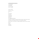 Membership Application Rejection Letter example document template 