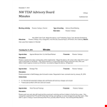 Informal Board Meeting Minutes Template example document template 