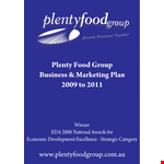 Food Product Marketing Plan example document template