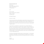 Sample Agreement Termination Letter example document template