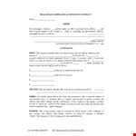 Real Estate Offer Acceptance Letter Template - Contract for Seller and Buyer: Shall example document template