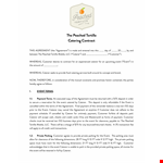 Catering Contract For An Event example document template