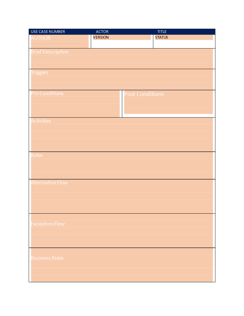Use Case Template - Create Effective Use Cases Quickly and Easily