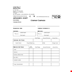 Corporate Company Campaign Receipt example document template
