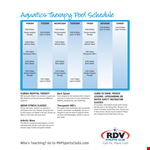 Free Therapy Schedule - Learn About the Benefits of Therapy example document template