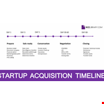 Startup Acquisition Timeline example document template