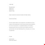 Sympathy Message Template | Writing a Heartfelt Condolence Letter | Sarah's Address for Recipients example document template