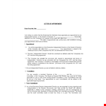 Appointment Letter for Independent Director example document template