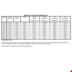 Monthly Payroll Schedule Template for Payroll and Faculty example document template