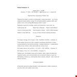 Nursing Professional example document template
