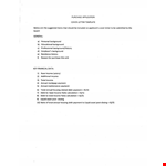 Purchase Application example document template 