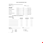 Project evaluation In Word example document template