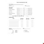 Project evaluation In Word example document template 