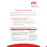 Health Needs Analysis Template example document template