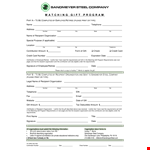 Matching Gift Acknowledgement Letter: A Powerful Support Program for Your Organization example document template