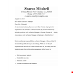 Sharon - Senior Executive | Manager with Extensive Experience & Examples example document template 