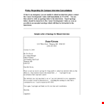 Apology Letter for Unable to Attend Job Interview example document template 