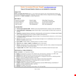 Senior Accountant Resume Format - Create a Professional CV for Accounting and Financial Accounts example document template