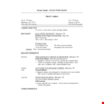 School Social Work Resume example document template