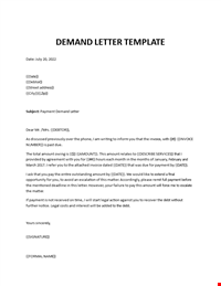 Demand Letter Template